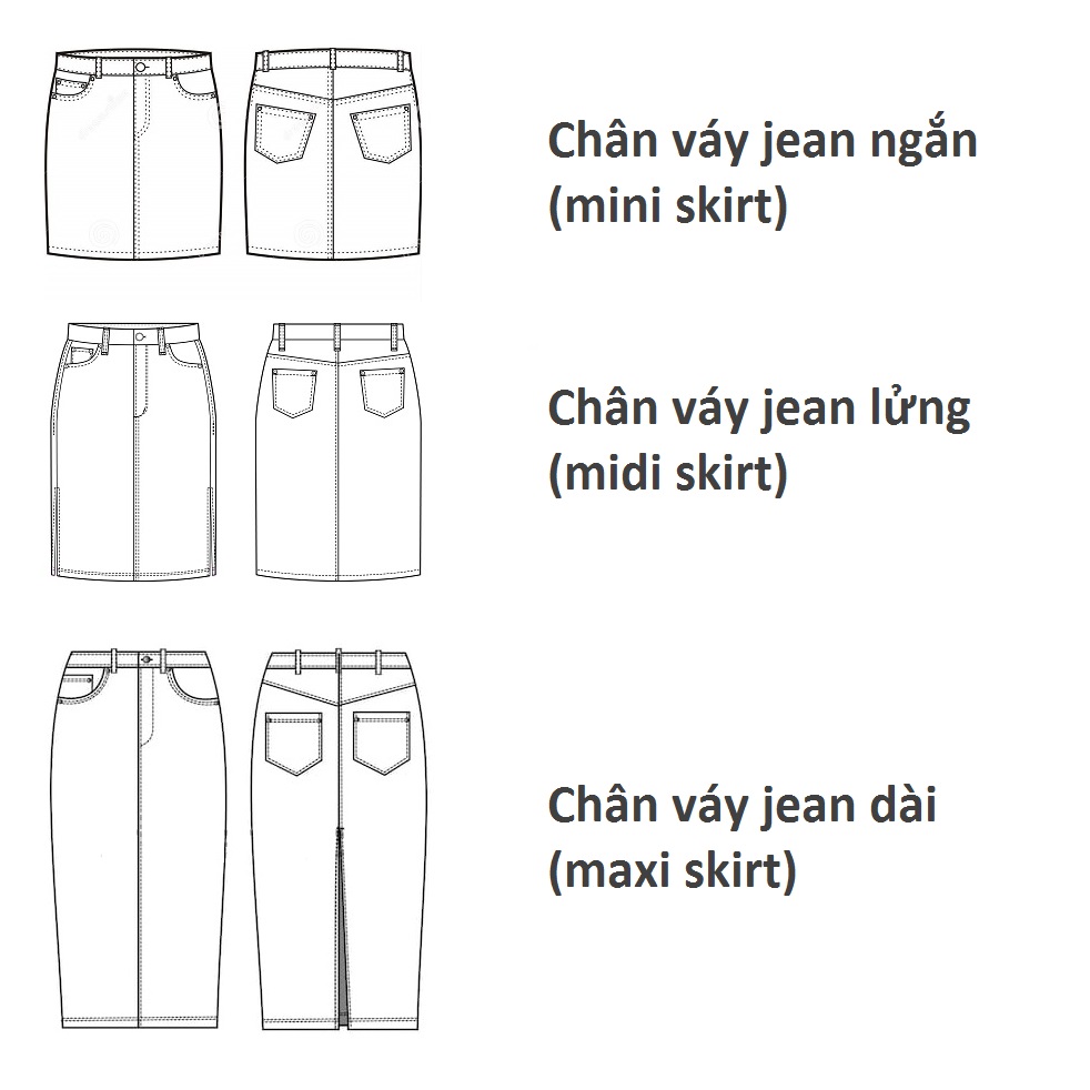ẢNH THẬT Chân váy jean ngắn chữ A khuy cài rách lưng cao màu xanh chân