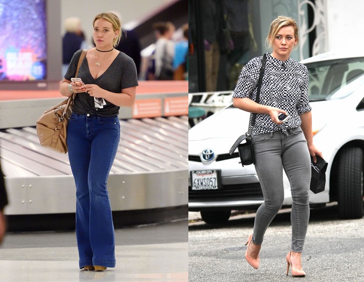 quần jean ống loe của Hilary Duff