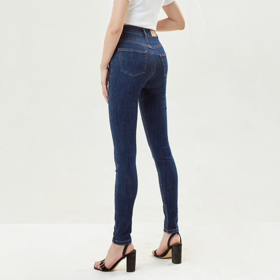 quần jeans skinny xanh đậm
