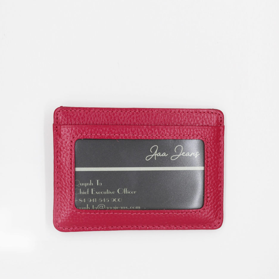 Vi dung the card holder da that genuine leather