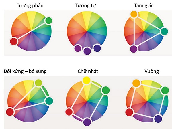 nguyên tắc phối màu quần áo