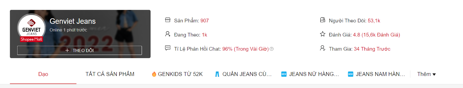 shop bán quần jeans nữ