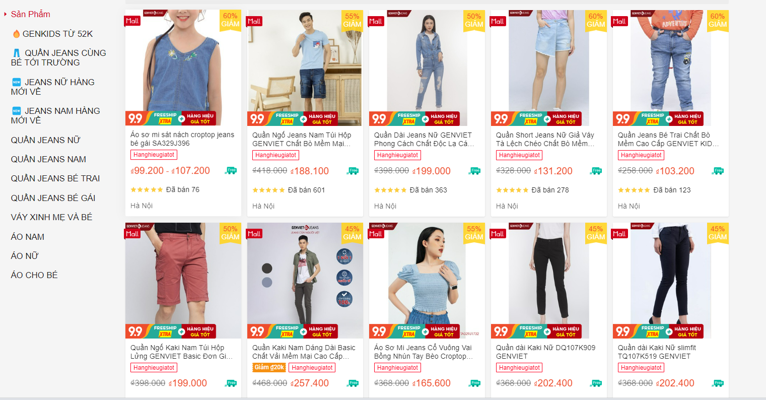 shop bán quần jeans nữ 