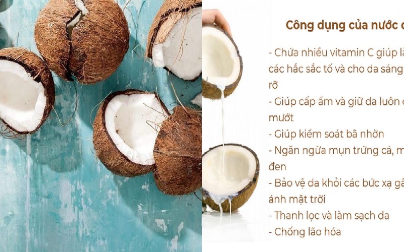 mặt nạ nước dừa 