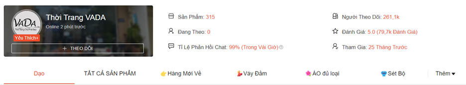 đầm trên shopee