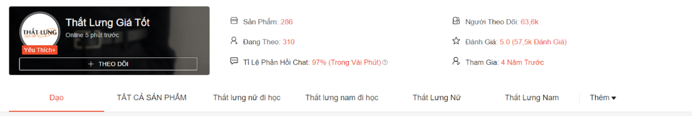 thắt lưng shopee