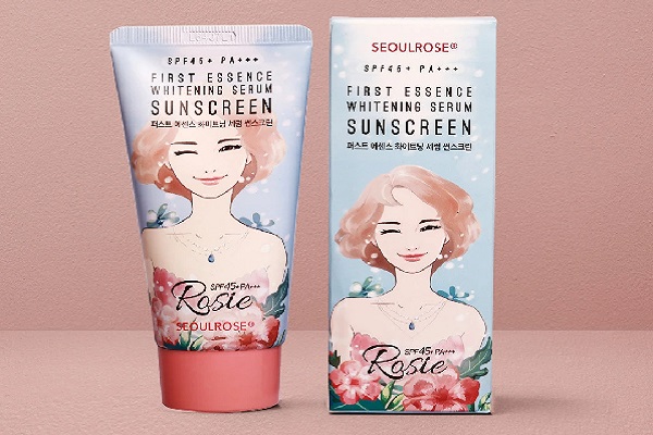 Seoul Rose Rosie First Essence Whitening Serum Sunscreen SPF45, PA+++