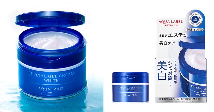 Bộ sản phẩm Shiseido Aqualabel màu xanh 