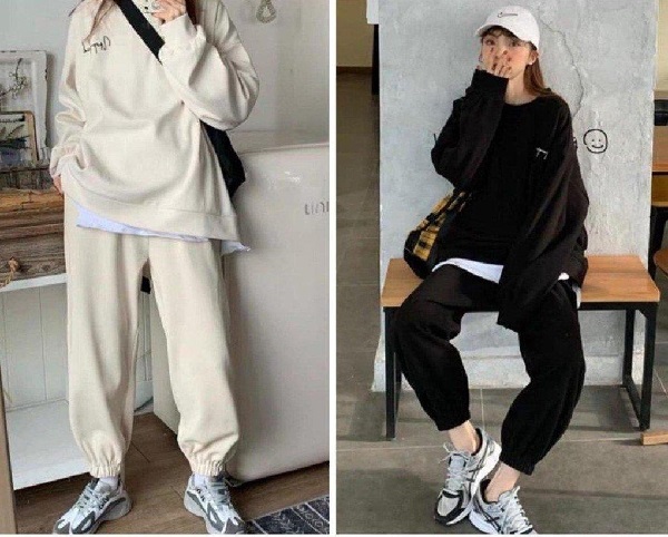 Áo Sweater và quần jogger