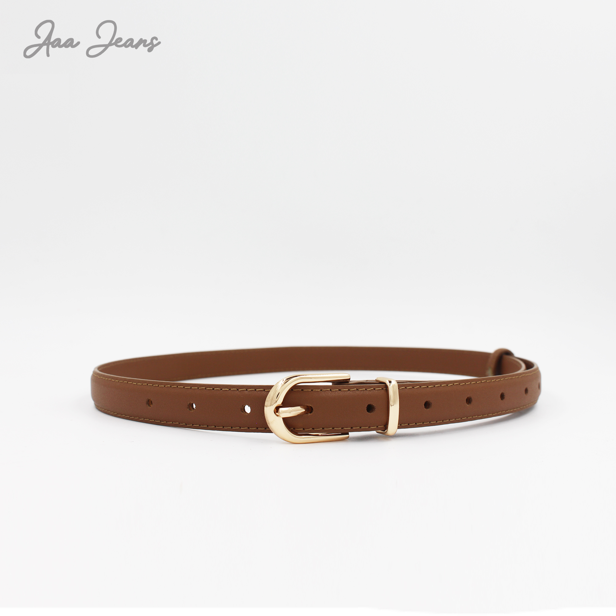 Thắt Lưng Thời Trang Da Thật Bản Nhỏ 2cm