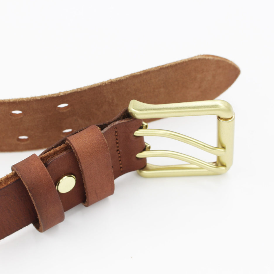 Thắt lưng da thật fullgrain classic hai kim - ảnh 2