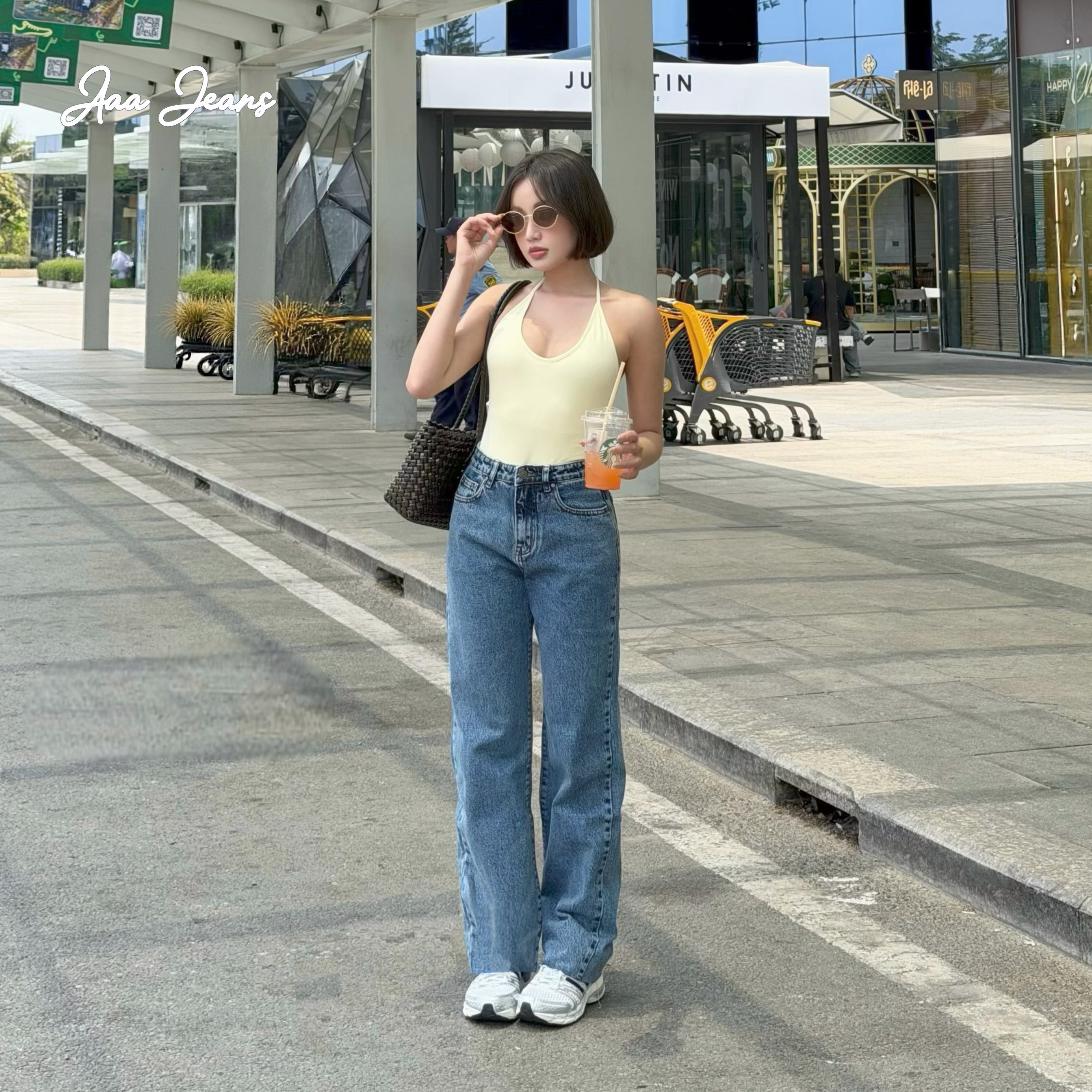 WLD01_SA THUMNAIL Quần Jean Ống Rộng Lưng Cao